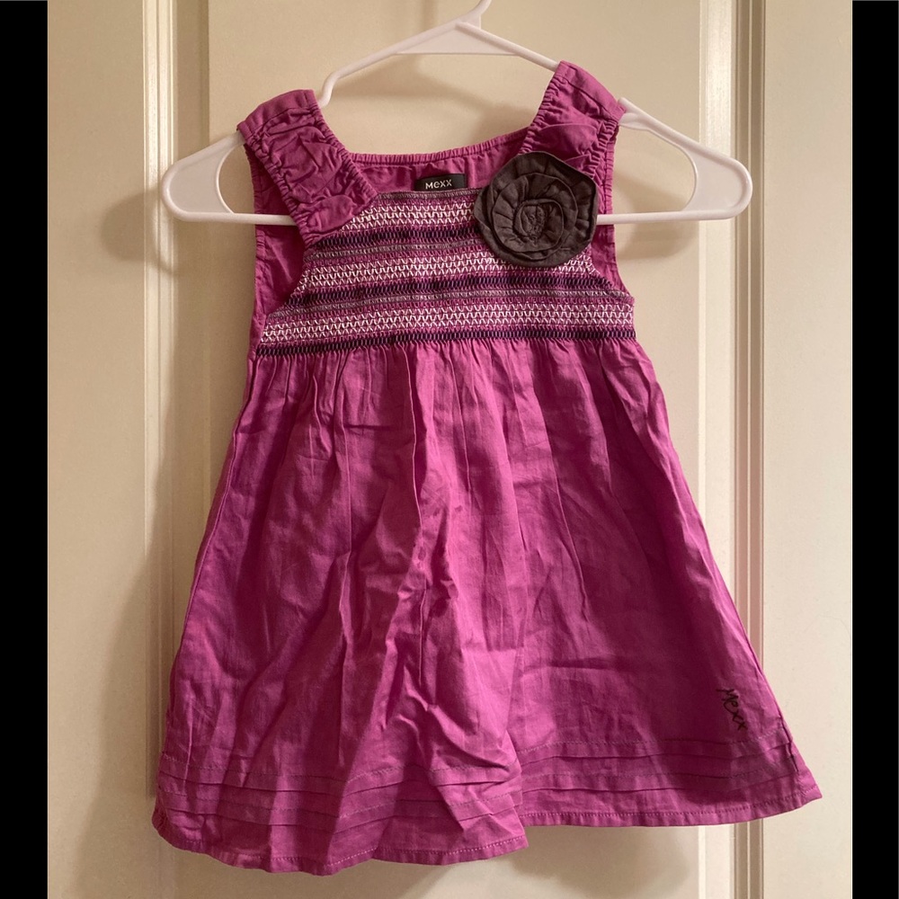 Mexx Girls Purple Flower Dress, size 4